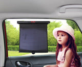 Car Window Roller Shade, By Retractable Car Sunshade for Side Window - Blocks Harmful Uv Rays and Offers Effective Sun Glare Protection (2 Pack)