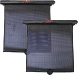 Car Window Roller Shade, By Retractable Car Sunshade for Side Window - Blocks Harmful Uv Rays and Offers Effective Sun Glare Protection (2 Pack)